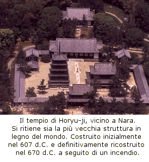 Il tempio di Horyu-ji, nei pressi di Nara
