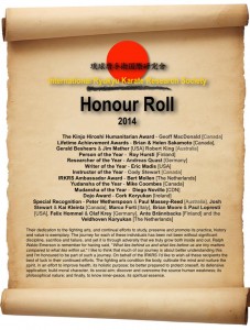 IRKRS Honour Roll 2014
