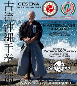 Masterclass Seminar 2015 diretto da Hanshi Patrick McCarthy a Cesena