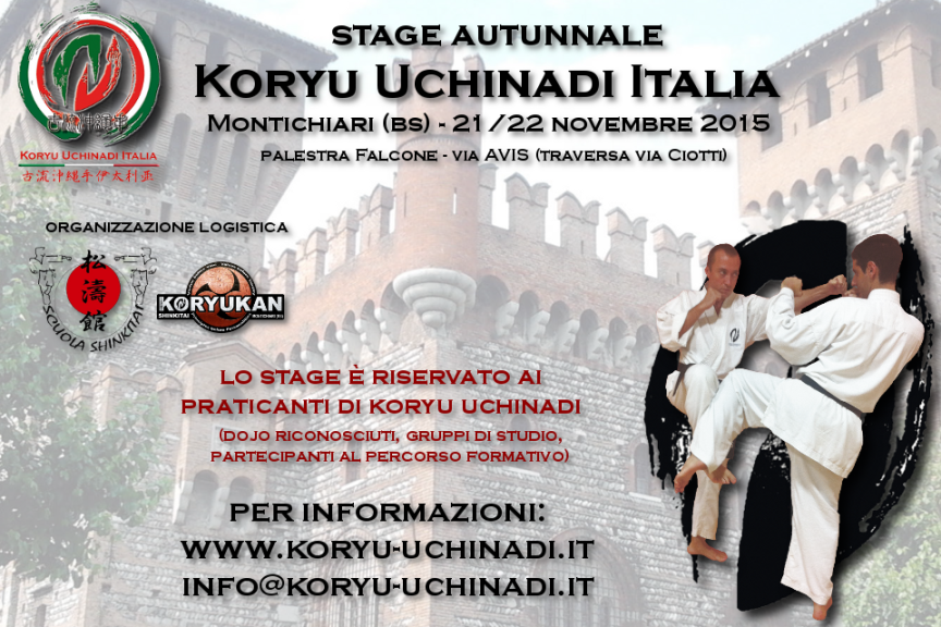 Stage autunnale Koryu Uchinadi Italia