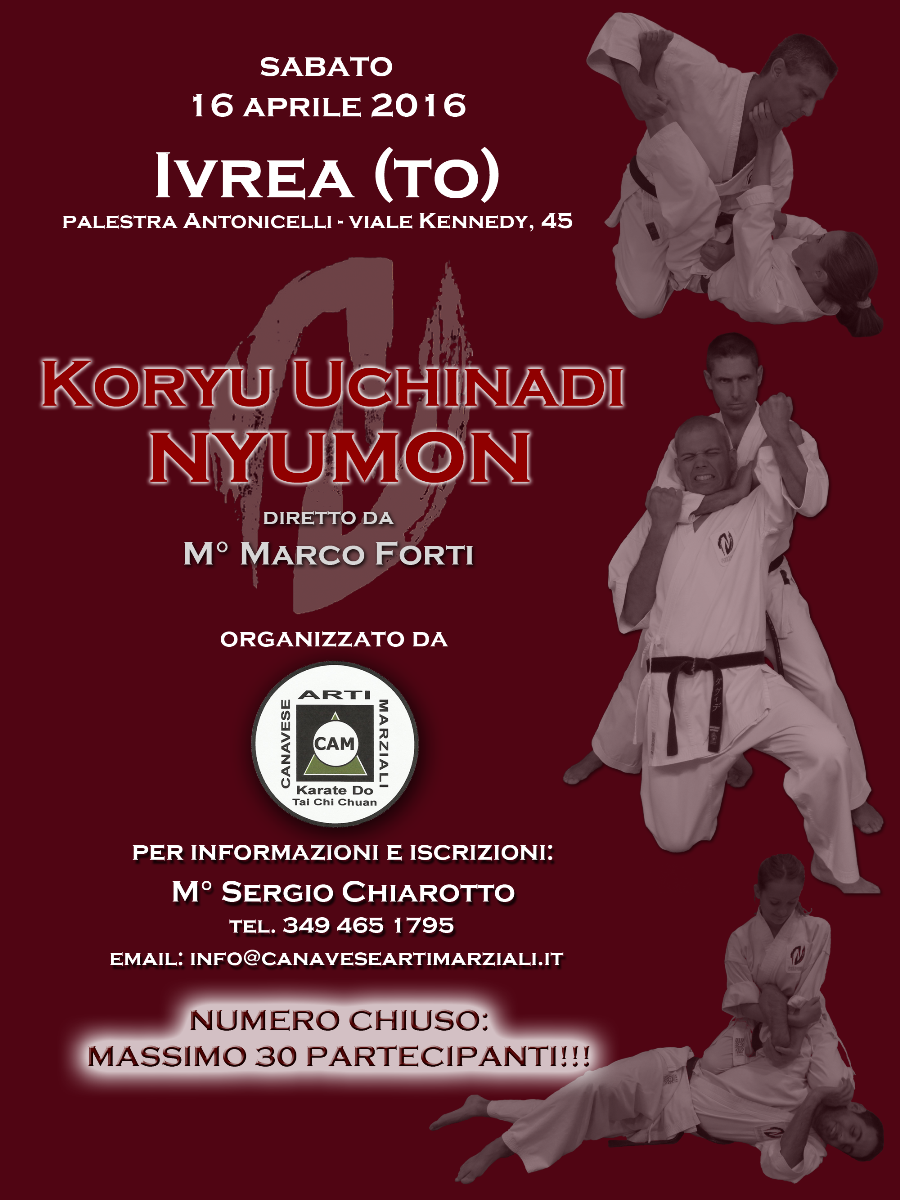 Koryu Uchinadi Nyumon - Seminario a Ivrea