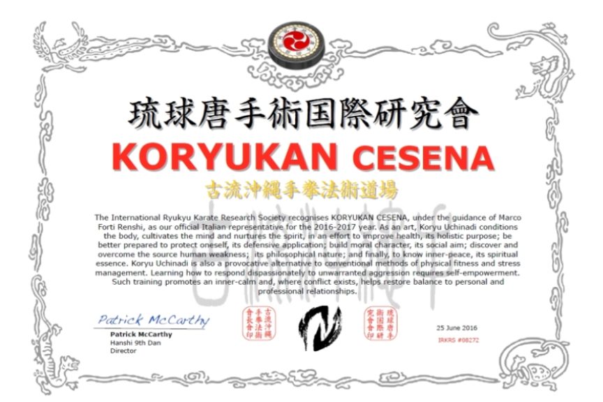 Koryukan Cesena è shibu dojo IRKRS 2016-2017