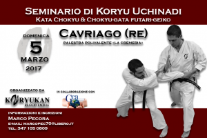 Seminario di Koryu Uchinadi a Cavriago (RE)