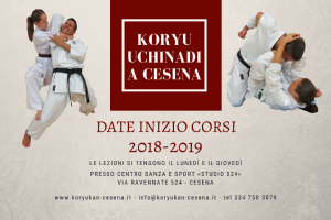 Koryu Uchinadi a Cesena: calendario corsi 2018-19