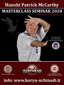 Masterclass Seminar 2020 con Hanshi Patrick McCarthy a Cesena